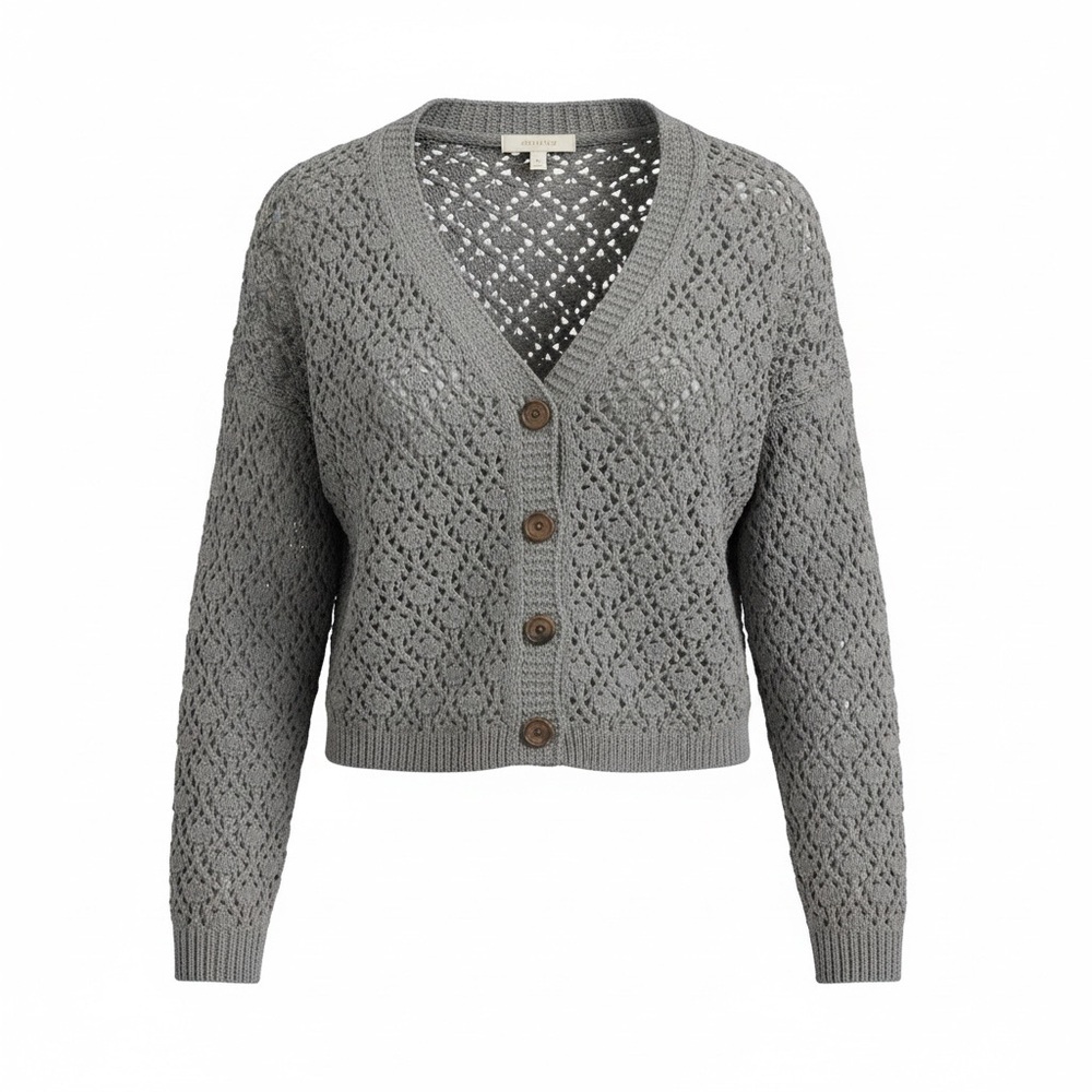 Nicole Miller Artelier chunky Knit Cardigan in Sage Size M - Picture 5 of 5